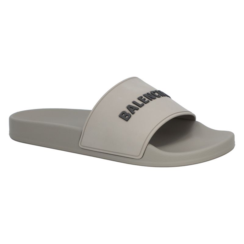 Balenciaga 3d Logo Rubber Pool Slide Sandal